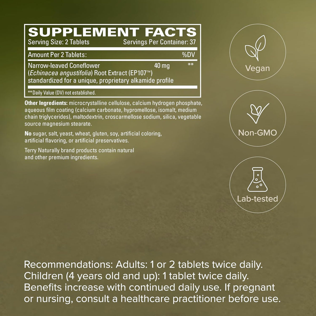 Terry Naturally AnxioCalm - 75 Tablets - görsel 5