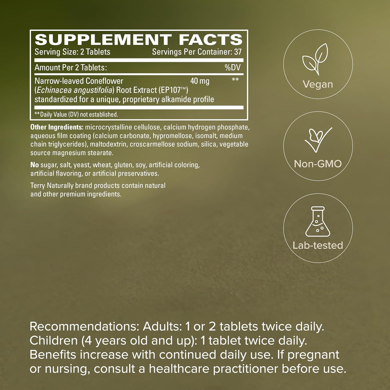 Terry Naturally AnxioCalm - 75 Tablets - görsel 5