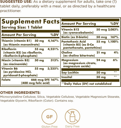 Solgar Megasorb B Complex 50 - 100 Tablets