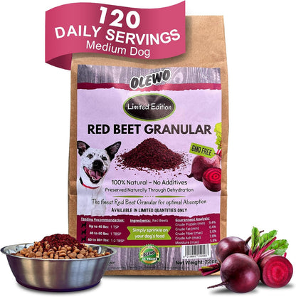 Olewo Red Beets for Dogs Granules – 623 g