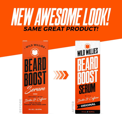 Wild Willies Beard Growth Kit - Capsules and Boosting Serum