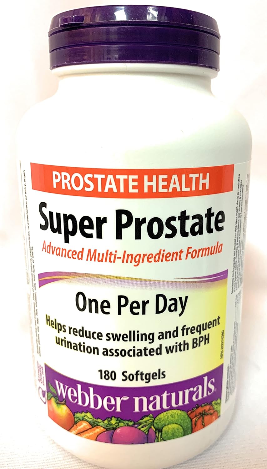 Webber Naturals Super Prostate One Per Day, 180 Softgels - görsel 1