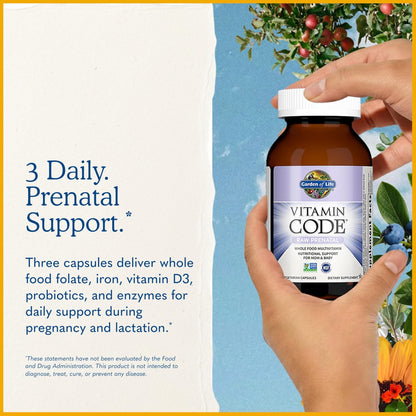 Garden of Life Vitamin Code Raw Prenatal Multivitamin, 60 Day Supply