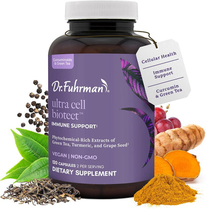 Ultra Cell Biotect - Powerful Antioxidant Support with Organic Turmeric, Black Turmeric, Green Tea, Black Pepper, and European Grape Seed for Optimal Health - 120 Capsules, Doctor Recommended