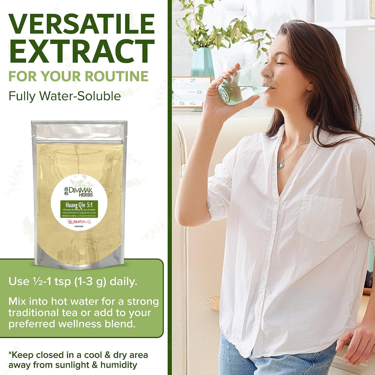 Organic Scutellaria Baicalensis Extract 5:1 (Chinese Skullcap) - Doctor Verified (113 g) - görsel 4