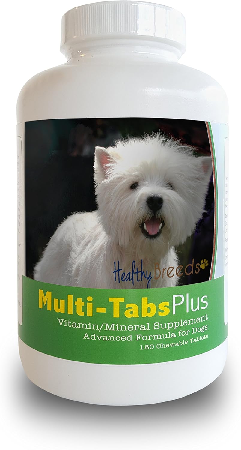 Healthy Breeds West Highland White Terrier Multi-Tabs Plus Chewable Tablets 180 Count - görsel 1