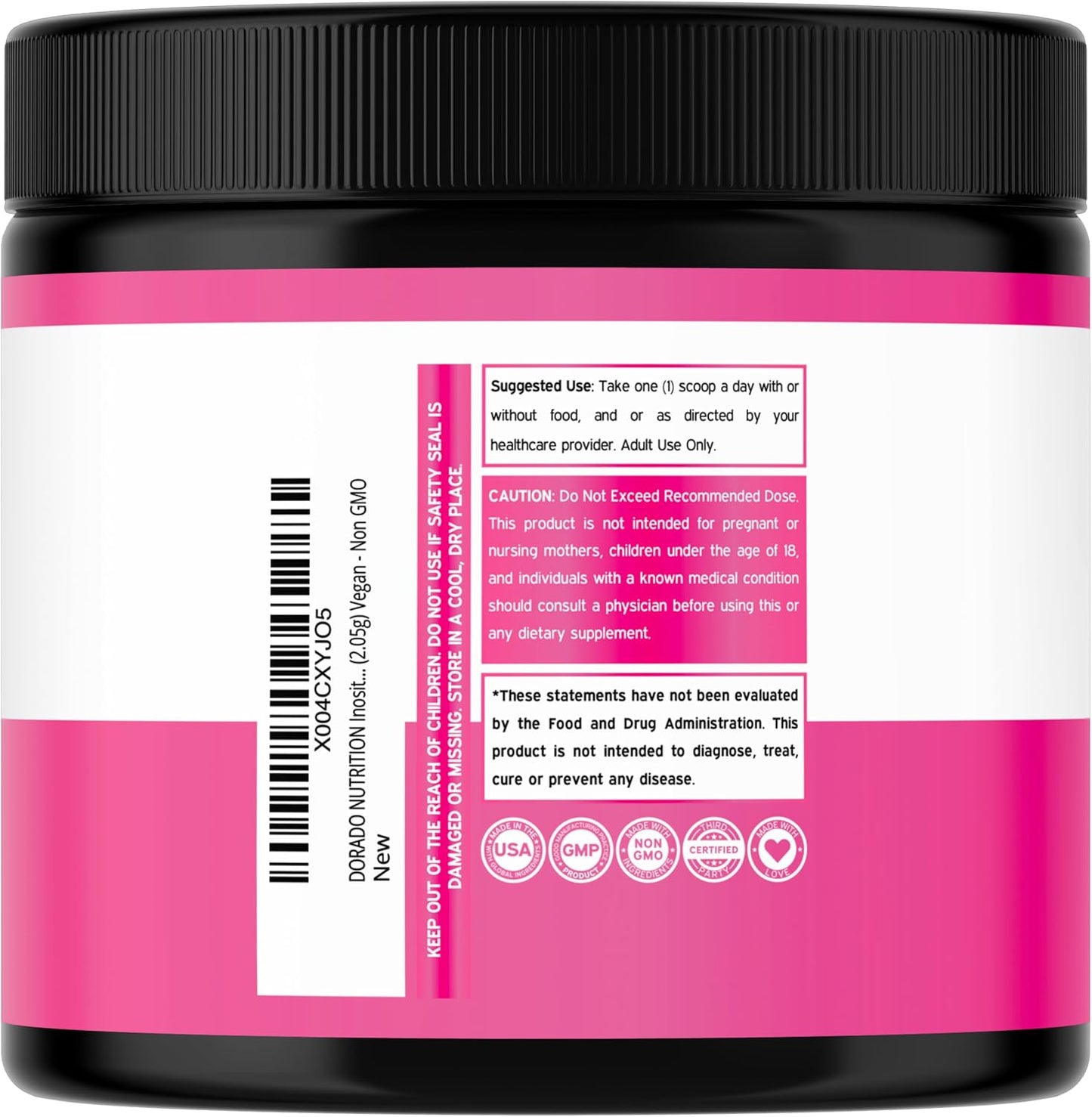 Myo-Inositol & D-Chiro Inositol Supplement Powder (2050 mg per Serving, 40:1 Ratio) - görsel 3