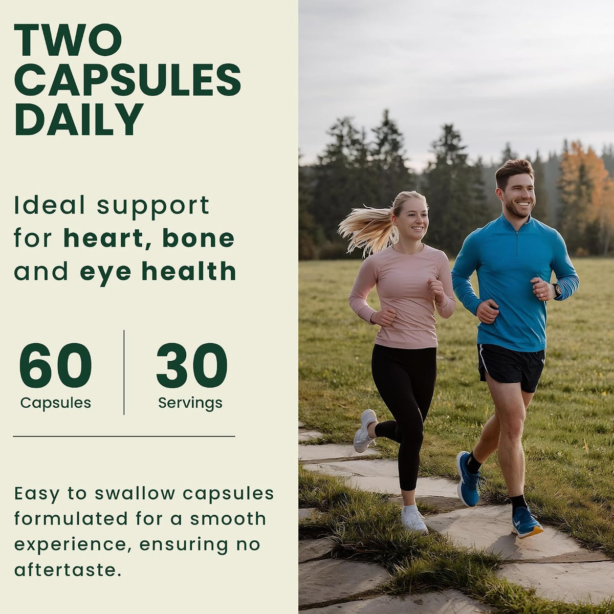 OPTIVIDA Organic Whole Food Multivitamin for Men & Women (1 Month Supply) with Probiotics & Antioxidant Blends - görsel 4