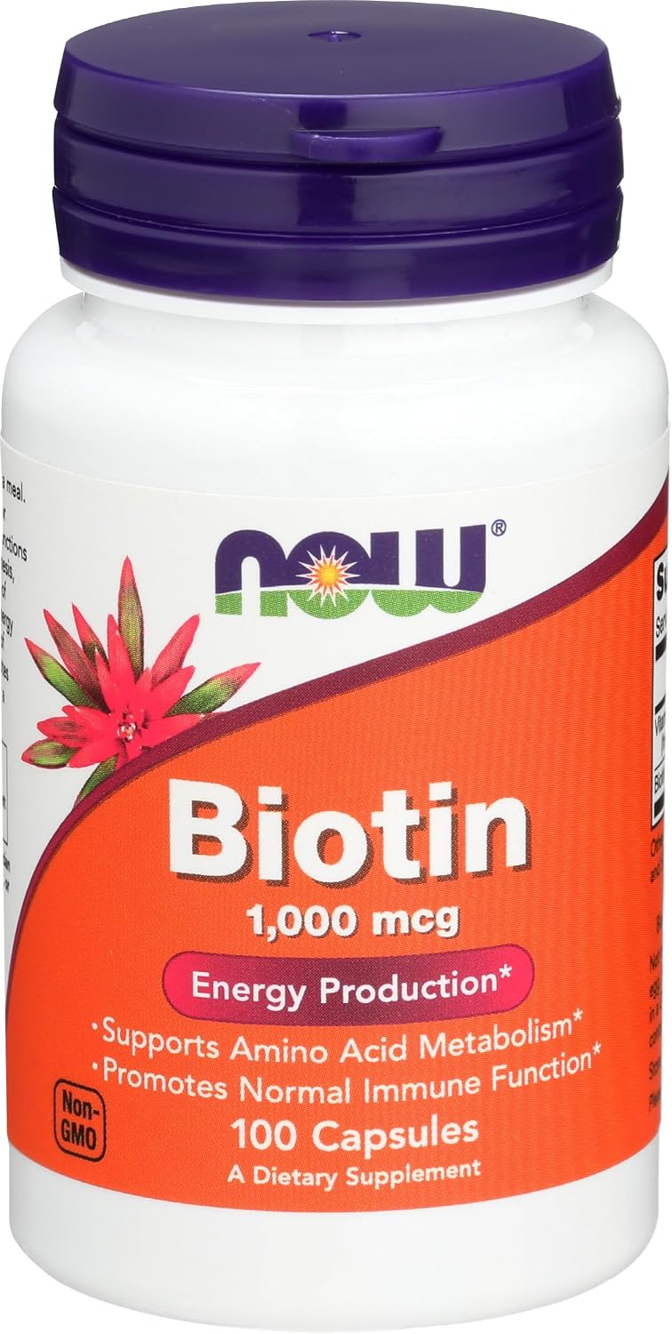 NOW Foods Biotin 1000 µg, 100 Capsules - görsel 1