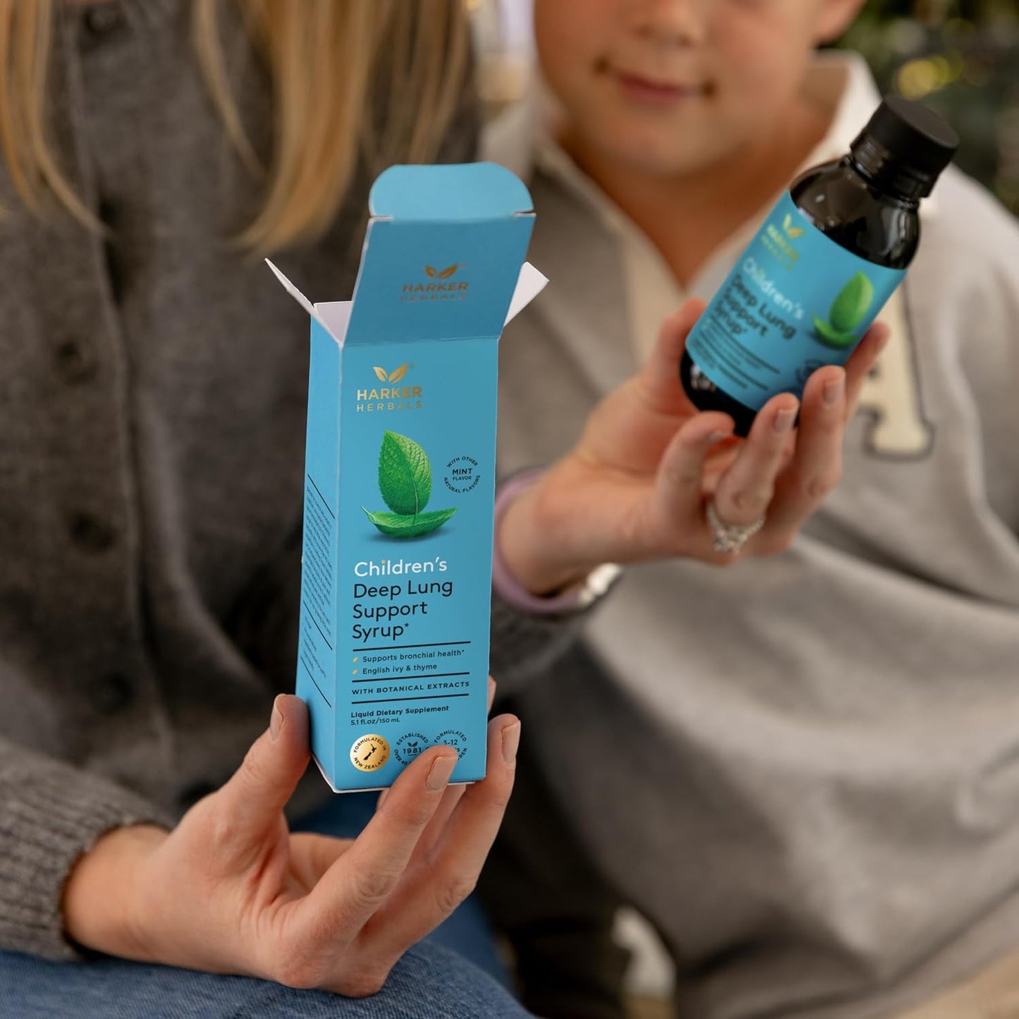 Harker Herbals Children's Deep Lung Support Syrup – Herbal Formula for Respiratory Health, Natural Mint Flavour, 150ml - görsel 7