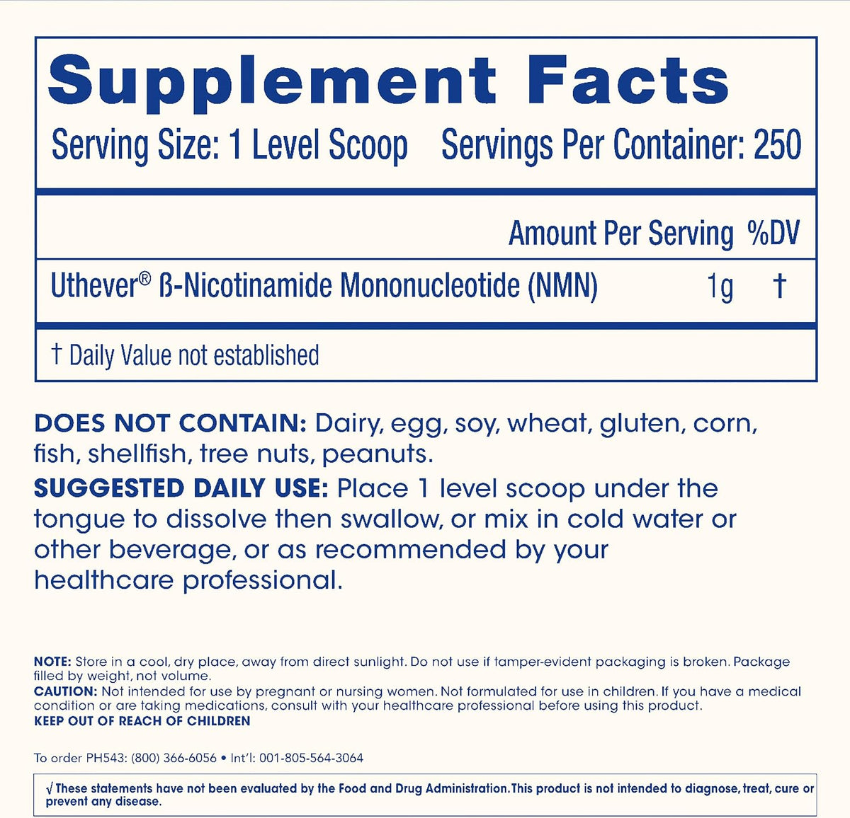 ProHealth NMN Pro Powder (250g) Clinically Studied Uthever® NMN. NAD+ Precursor for Cellular Energy, Mitochondrial Support & Healthy Ageing. USA Manufactured, Triple-Lab Tested - görsel 6