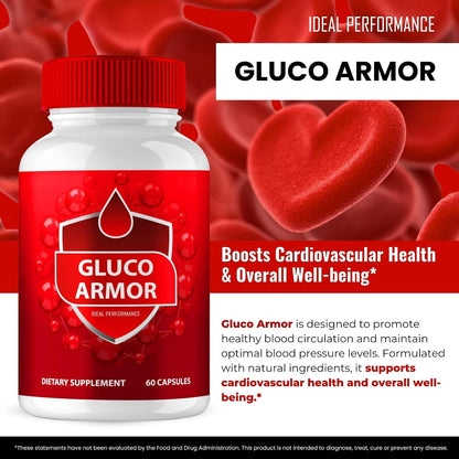 Gluco Armour Advanced Blood Formula Capsules (3 Pack)