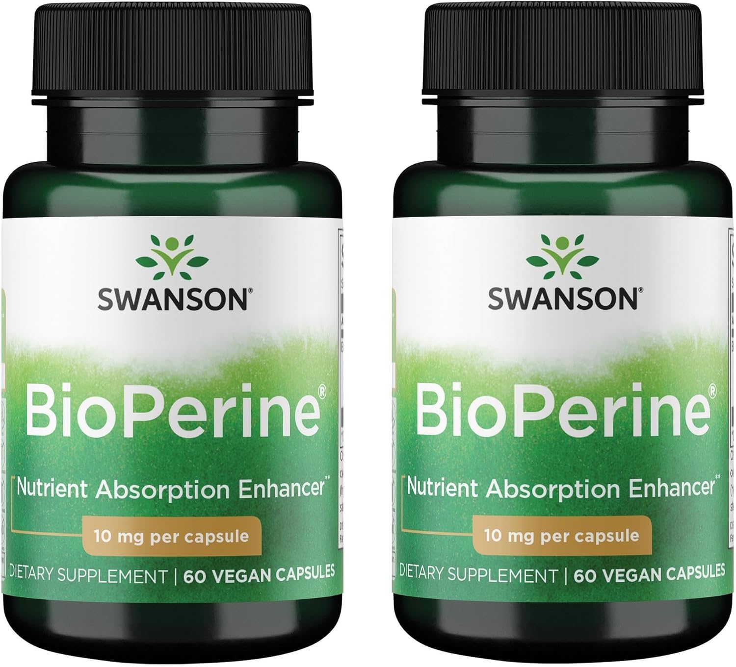 Swanson Bioperine 10 mg 60 Capsules (Pack of 2) - görsel 1