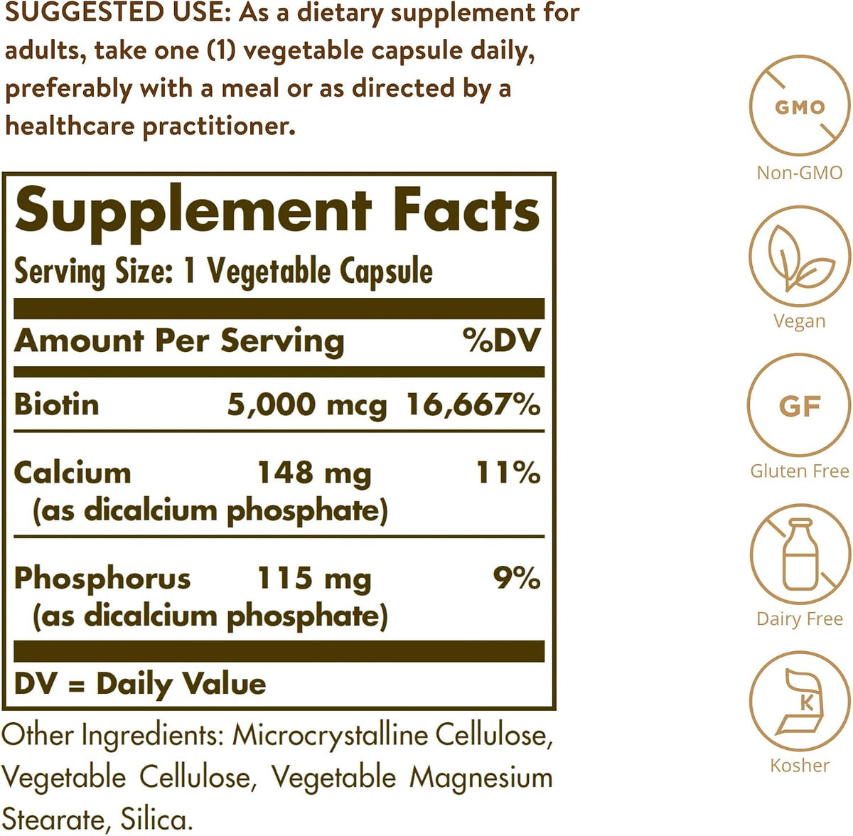 Solgar Biotin 5000 mcg - görsel 2