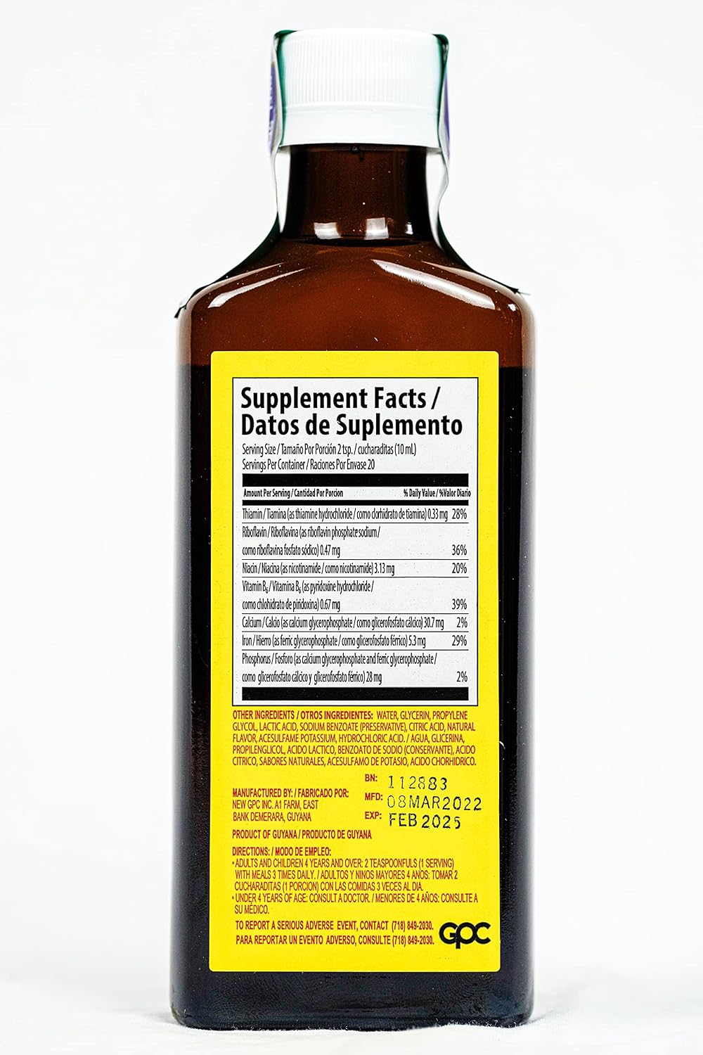 Nutrophos Liquid Vitamin and Mineral Supplement (200ml) - görsel 3