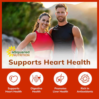 aSquared Nutrition Red Yeast Rice 1800mg - Food Supplement Vegan Capsules to Help Maintain Normal Cholesterol Levels - 180 Veggie Capsules