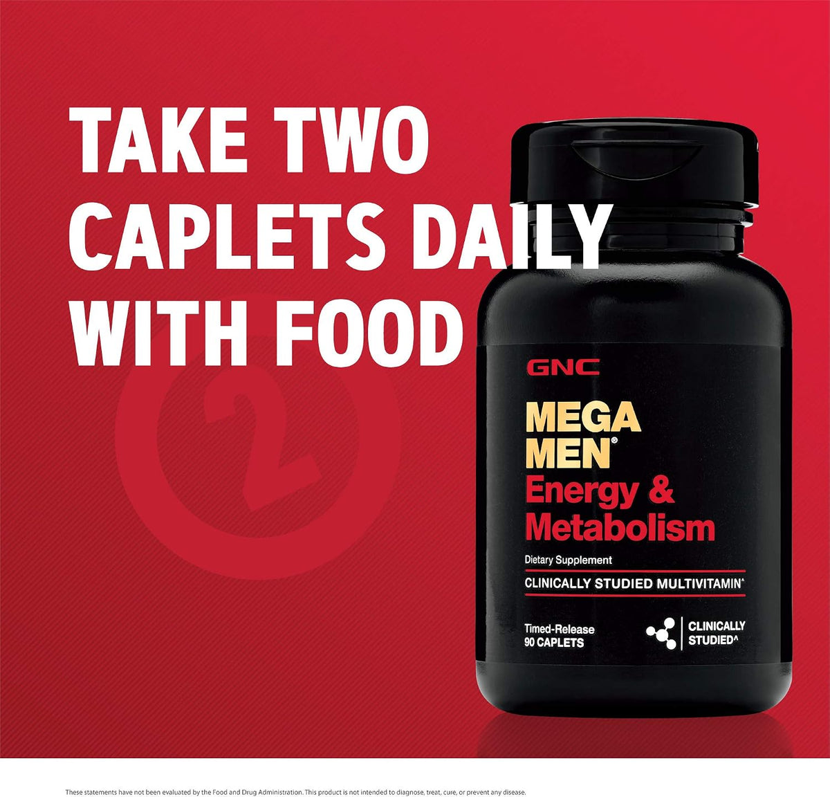 GNC Mega Men Energy & Metabolism Multivitamin, 90 Tablets - görsel 5