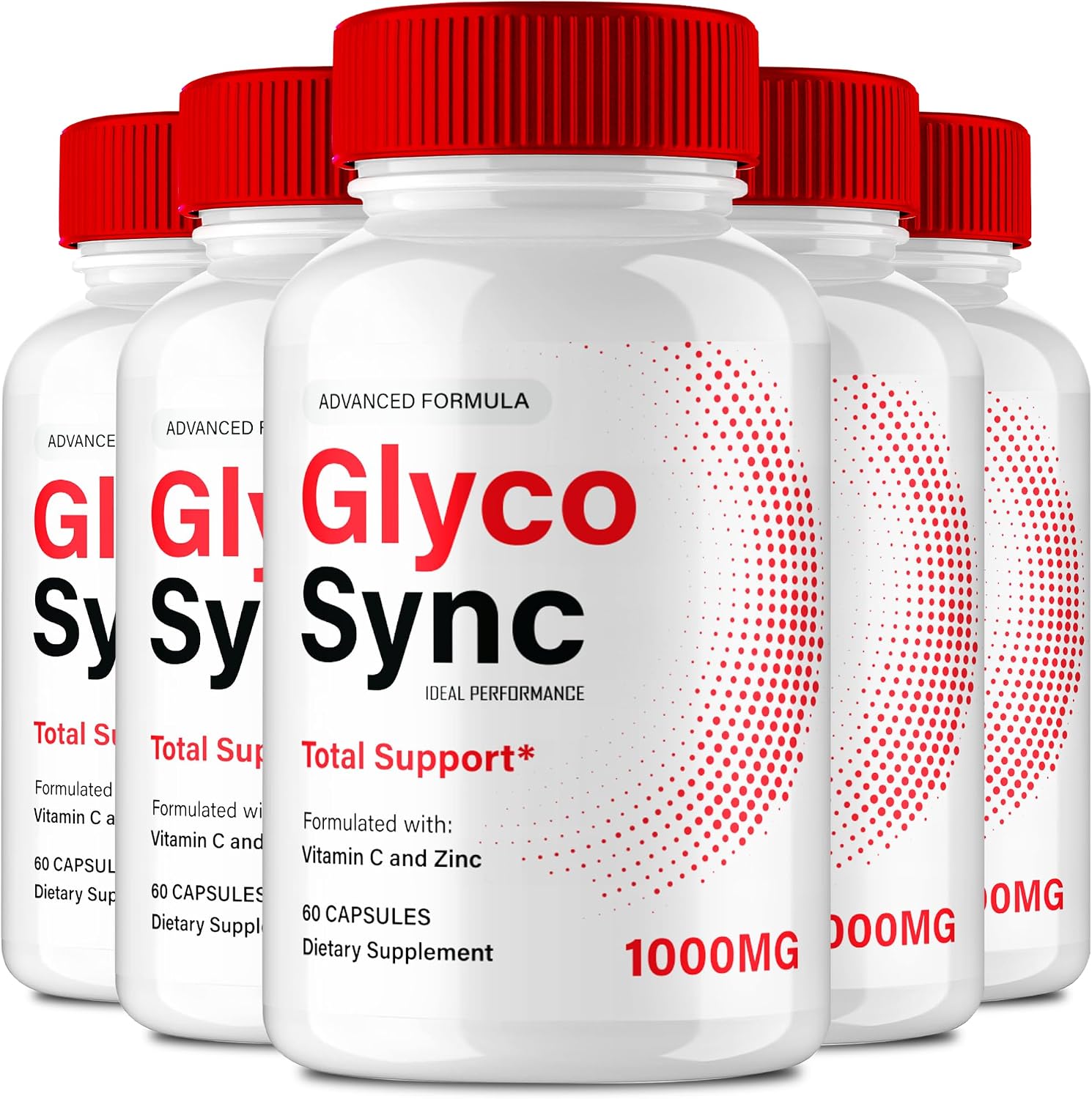 Glyco Sync Glyco Optimiser Capsules, GlycoSync Blood Formula Support Supplement Pills, Premium Formula for Healthy Circulation & Stable Levels, All Natural GlycoSync Pills Reviews (5 Pack) - görsel 1