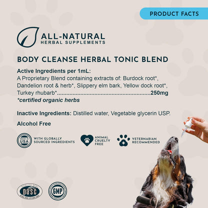Animal Essentials Body Cleanse Liver Support for Dogs & Cats - 30 ml