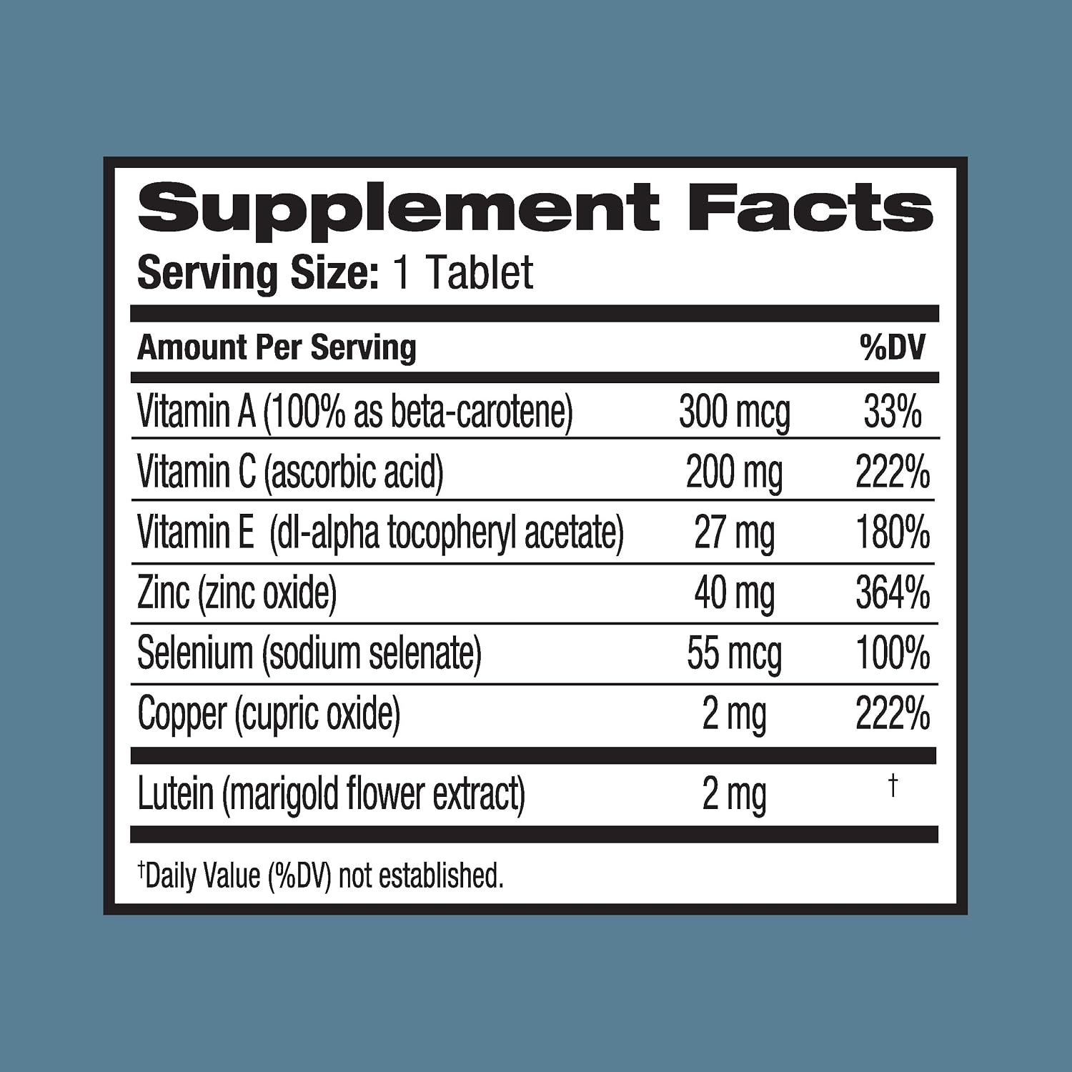 Bausch + Lomb Ocuvite Vitamin and Mineral Supplement with Lutein, 120 Tablets (Pack of 3) - görsel 9