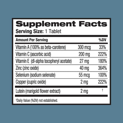 Bausch + Lomb Ocuvite Vitamin and Mineral Supplement with Lutein, 120 Tablets (Pack of 3)