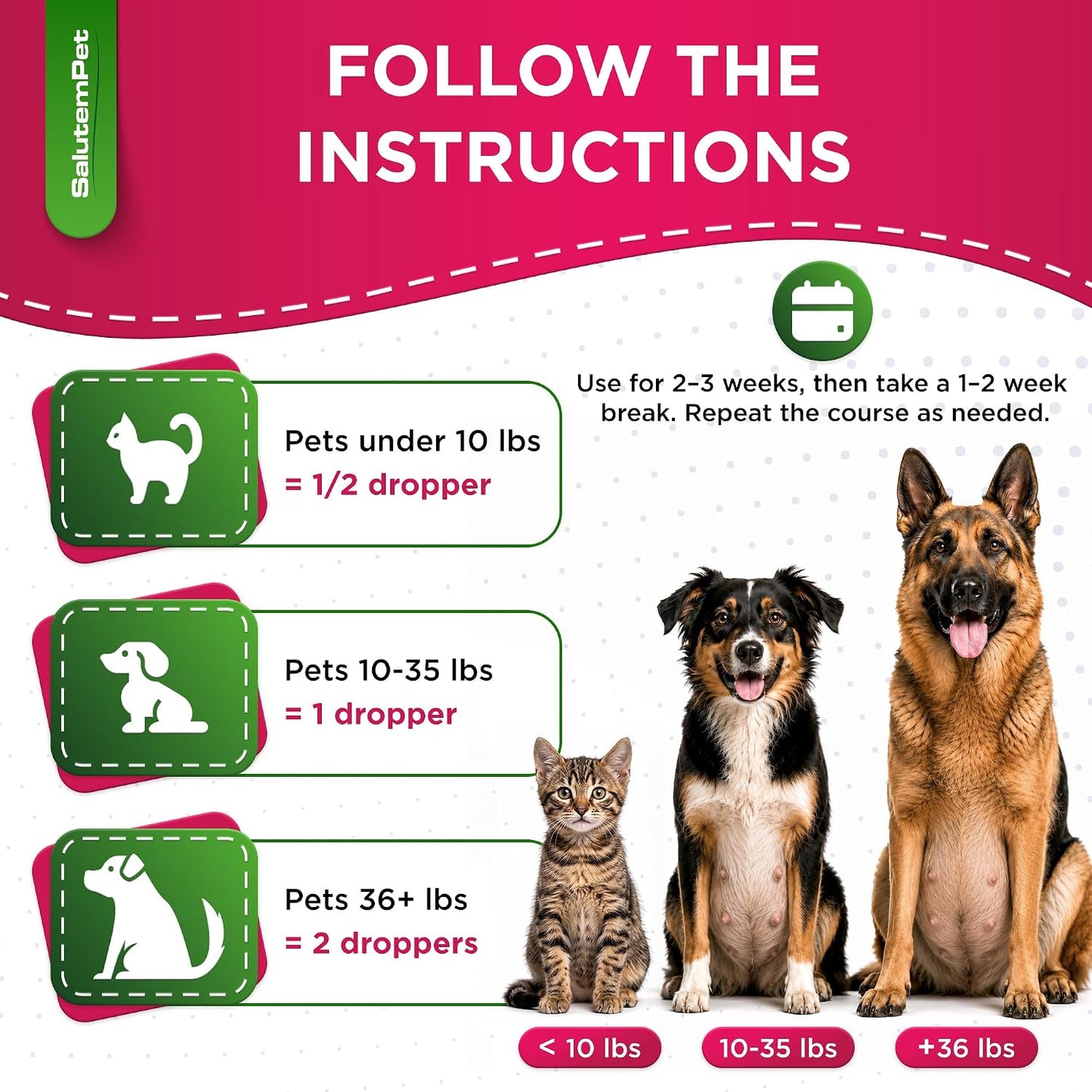 SalutemPet Dog Prenatal Vitamins – Liquid Multivitamin for Pregnant & Lactating Dogs & Cats – All Breeds – 2 fl oz (60 ml) - görsel 5