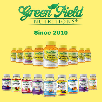 Greenfield Nutritions Halal Prenatal Vitamins with DHA and Folic Acid - 90 Liquid Soft gel capsule Capsules
