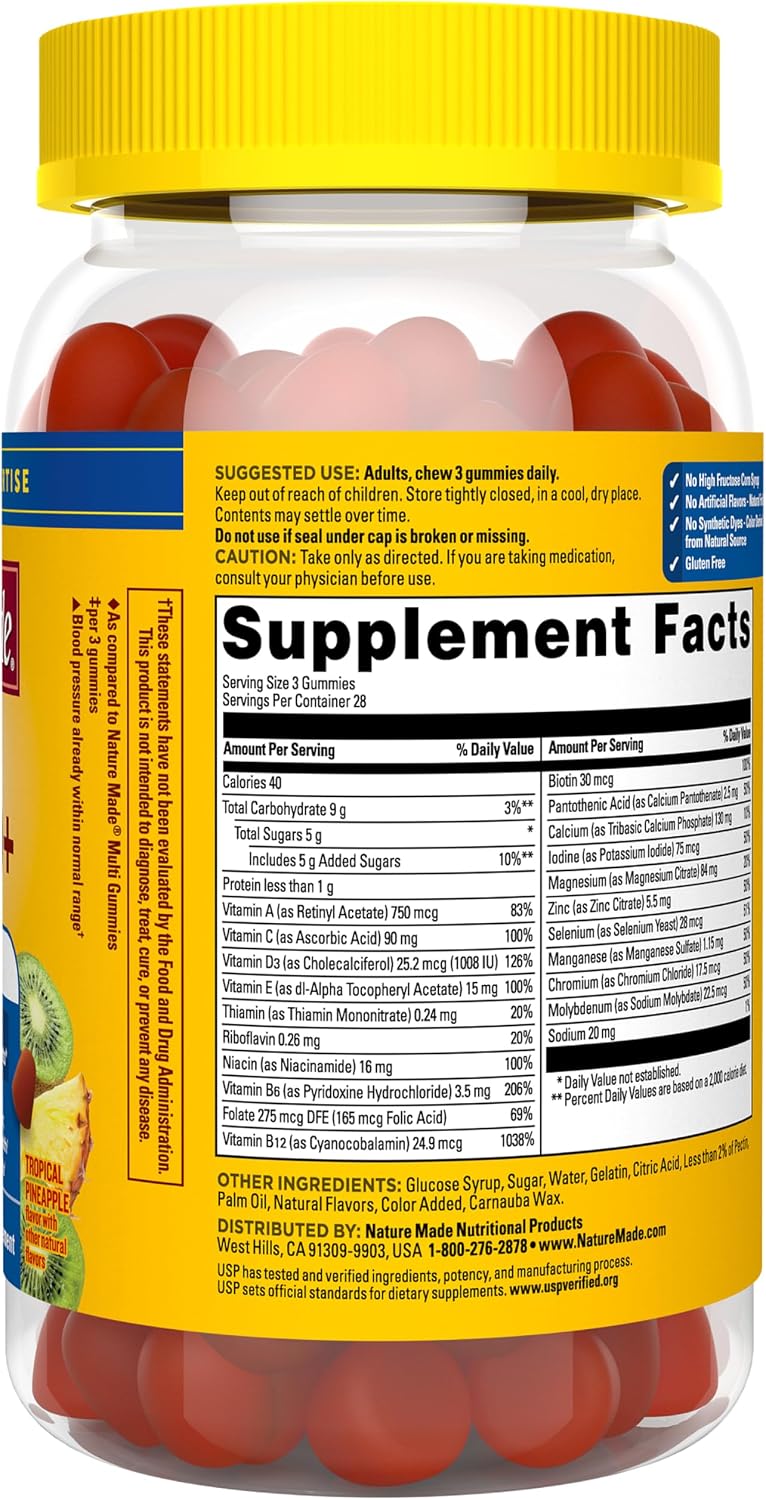 Nature Made Advanced Multivitamin Gummies 50+ for Him - görsel 9