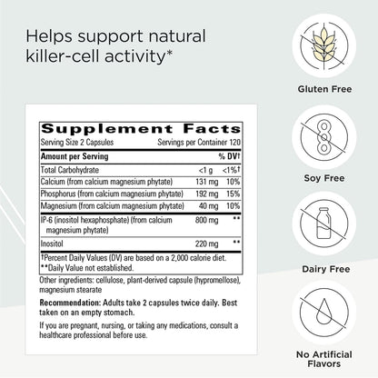 Integrative Therapeutics Cellular Forte - Inositol Supplement with IP-6 - 120 Capsules