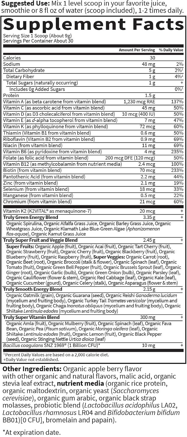 Garden of Life Sport Organic Greens, Apple – Organic Guarana & Beets: Natural caffeine and nitrates for energy and – Image 5