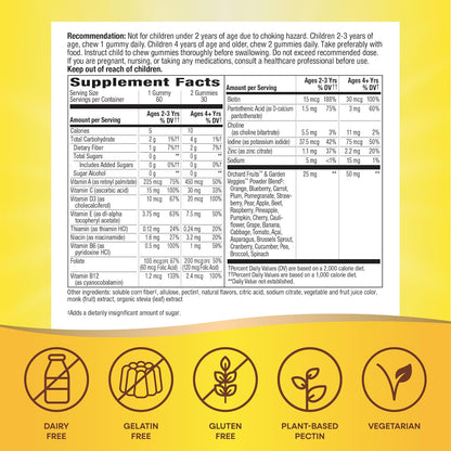 Nature's Way Alive! Kids Zero Sugar Gummy Multivitamins - Berry Citrus - 60 Gummies
