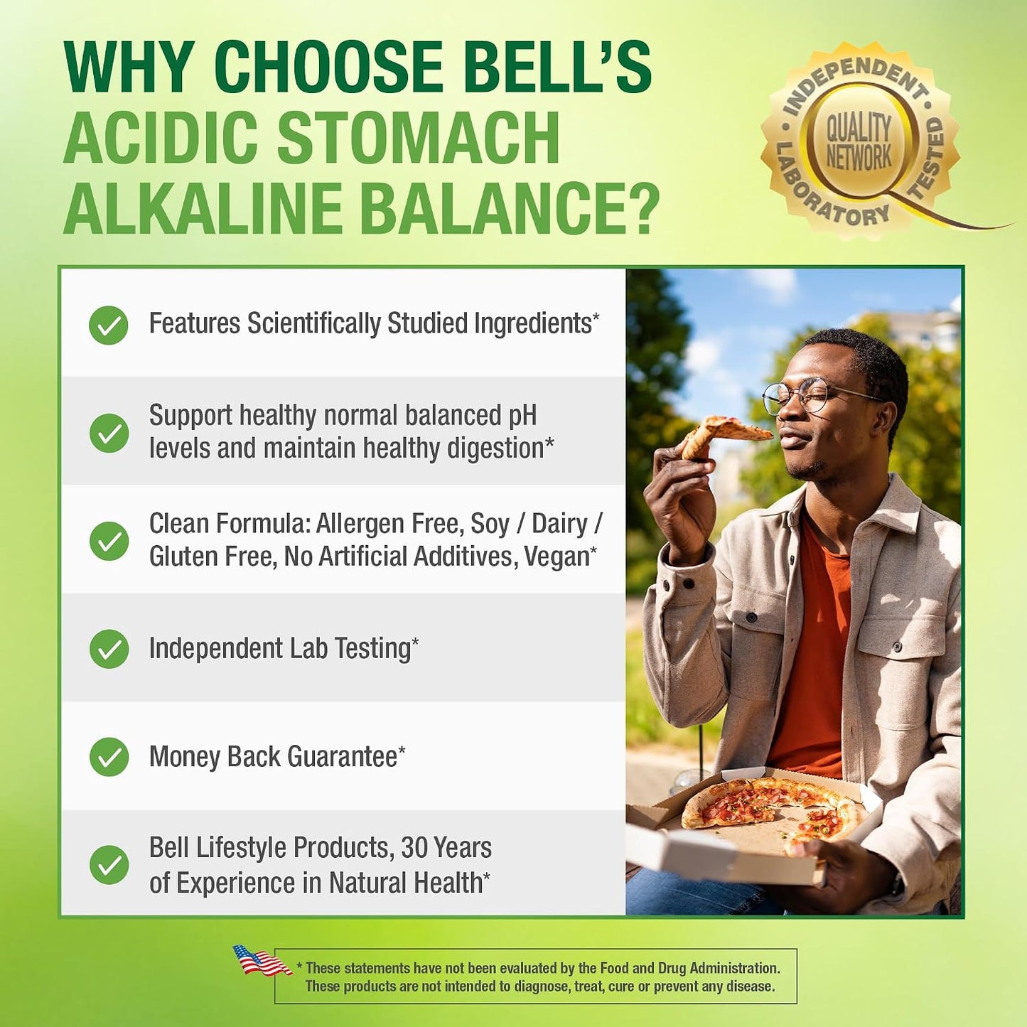 Bell Acidic Stomach Alkaline Balance Lifestyle Products – Helps Maintain Healthy pH Levels – 60 Capsules - görsel 5