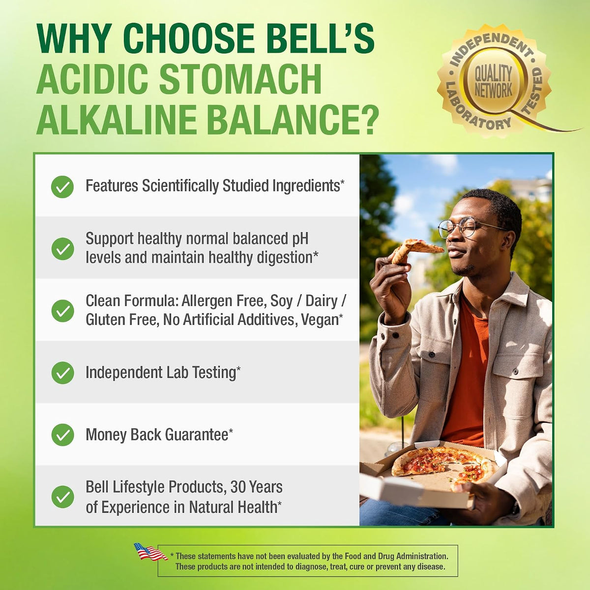 Bell Acidic Stomach Alkaline Balance Lifestyle Products – Helps Maintain Healthy pH Levels – 60 Capsules - görsel 5