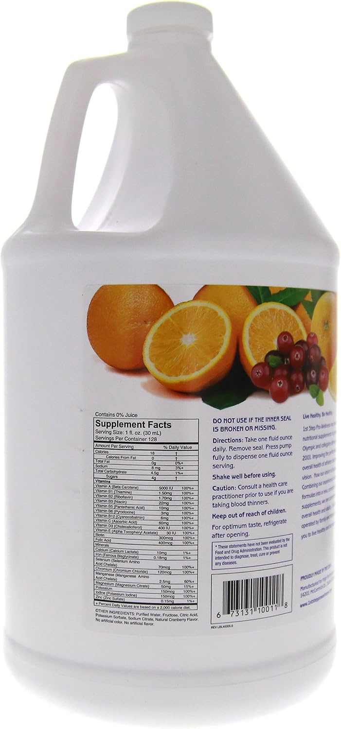 1st Step For Energy Vitamins and Minerals Liquid Supplement - Citrus Flavour (3.78 Litres) - görsel 9