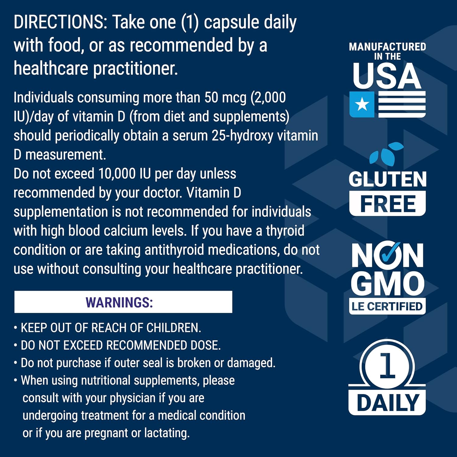Life Extension Vitamin D3 with Sea-Iodine, 125 mcg (5000 IU), 60 Capsules - görsel 7