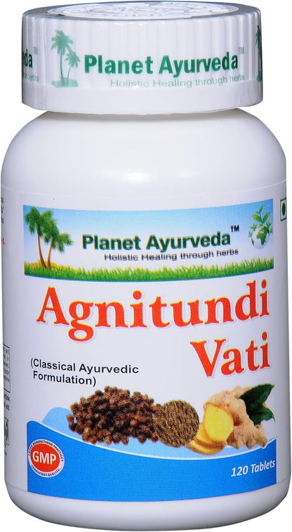 Planet Ayurveda Agnitundi Vati - Herbal Tablets, 500 mg, 240 Tablets