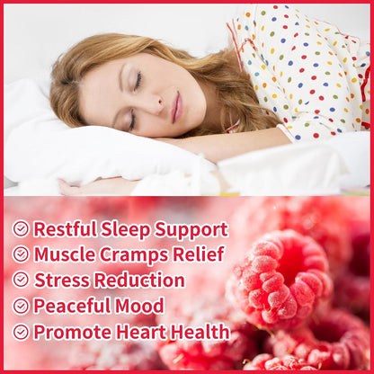 Novomins Nutrition Magnesium Glycinate Gummies 1000mg - Sugar Free Magnesium Potassium Supplement with Vitamin D, B6, CoQ10 for Relaxation & Sleep Support - 90 Raspberry Gummies