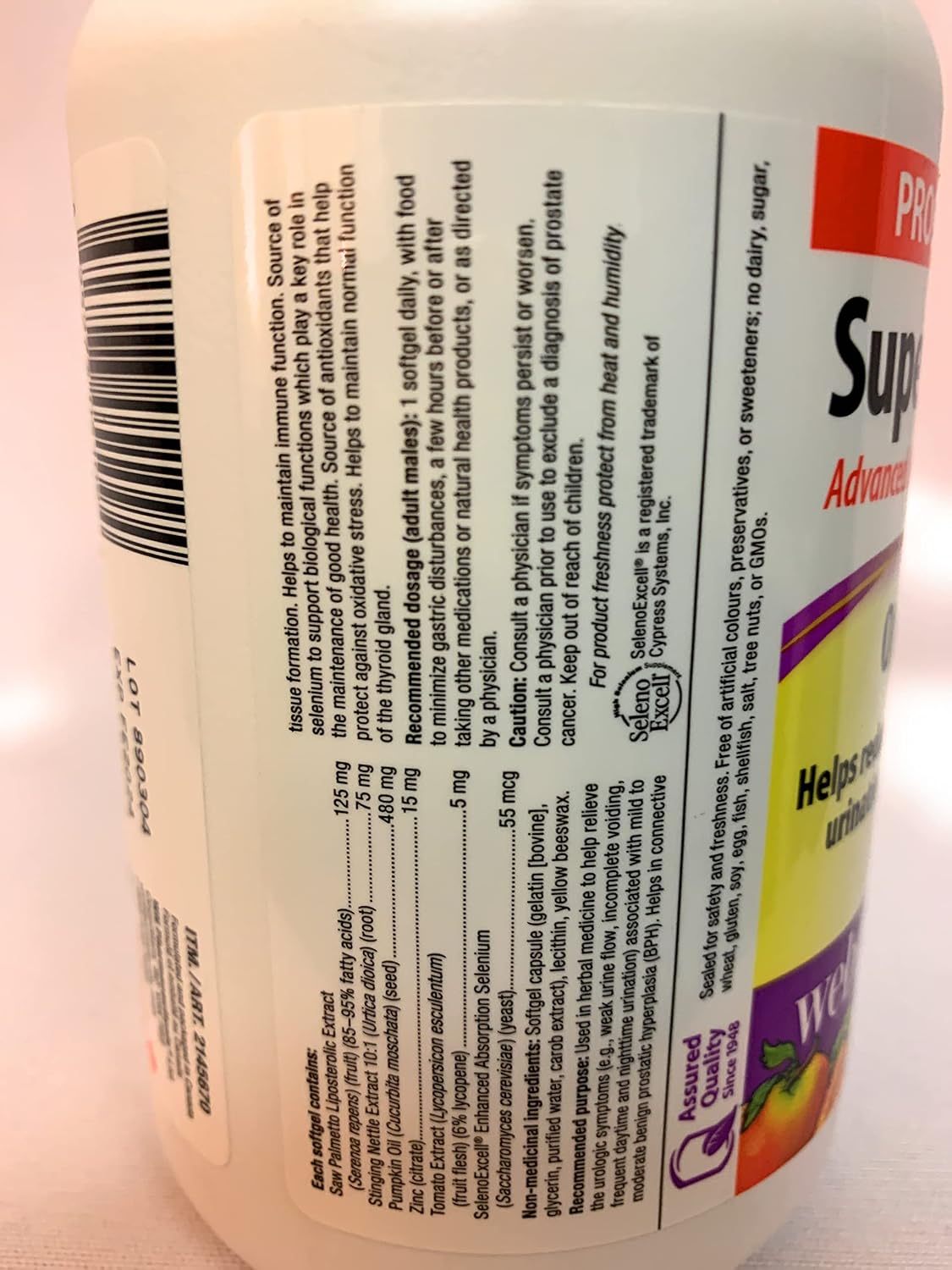 Webber Naturals Super Prostate One Per Day, 180 Softgels - görsel 4