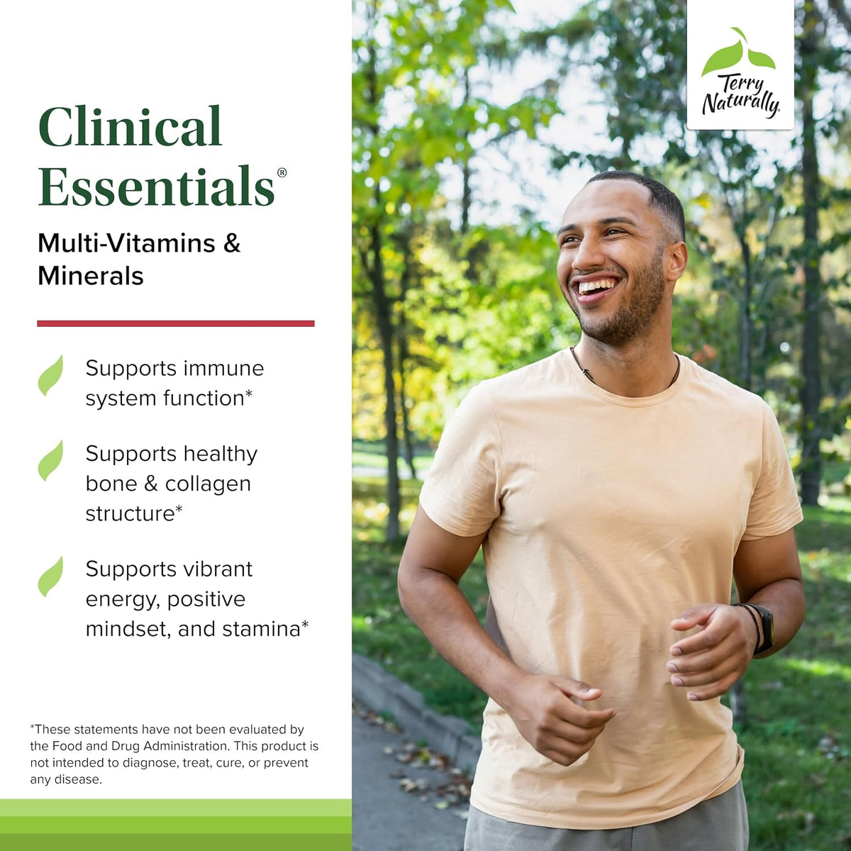 Terry Naturally Clinical Essentials – Supplement for Bone, Cardiovascular and Immune Health with Chelated Minerals, B-Vitamins & Vitamin C – 60 Tablets (Pack of 2) - görsel 3