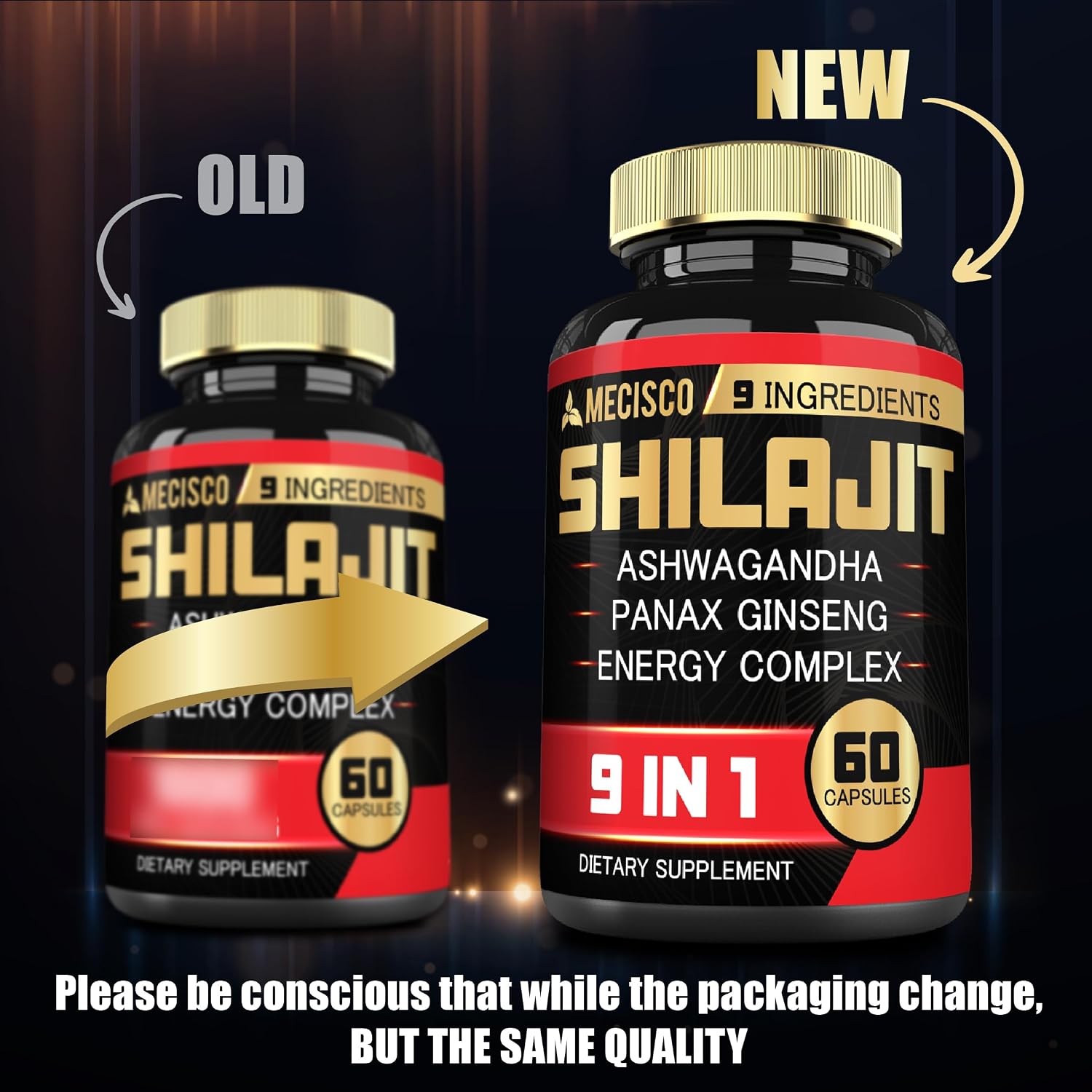 Shilajit Supplement with Ashwagandha Root, Panax Ginseng, L-Arginine, Chaga & More - Immune Support, Energy Production, Stamina & Comfortable Mood - 60 Capsules - görsel 6