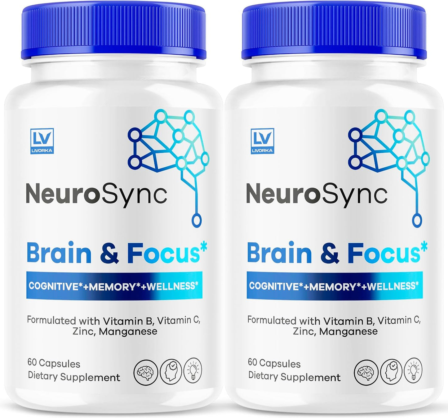 NeuroSync Brain Capsules, 2-Pack (120 Capsules) - görsel 1