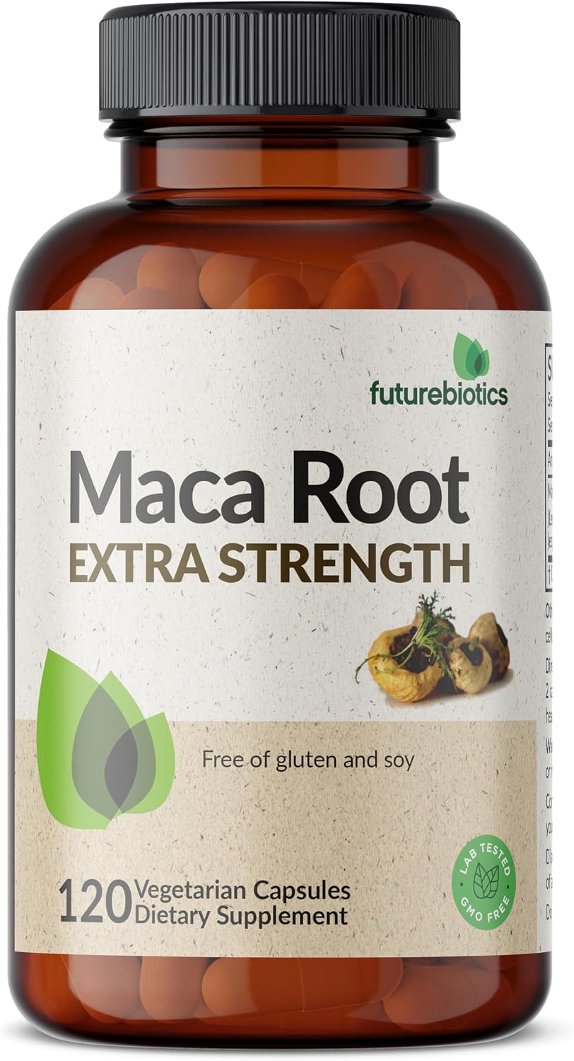 Futurebiotics Maca Root Extra Strength – Supports Energy, Stamina & Vitality, Non-GM, 120 Vegan Capsules - görsel 5