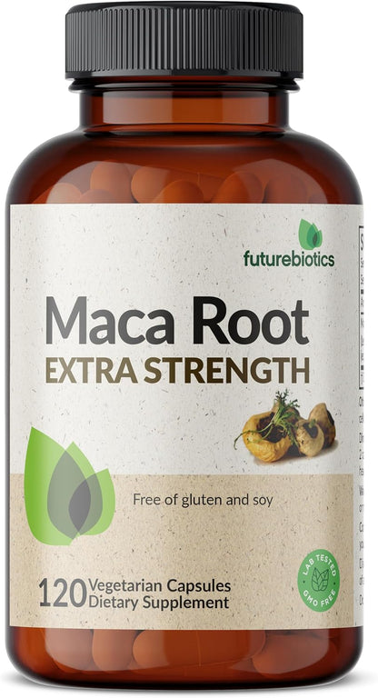 Futurebiotics Maca Root Extra Strength – Supports Energy, Stamina & Vitality, Non-GM, 120 Vegan Capsules