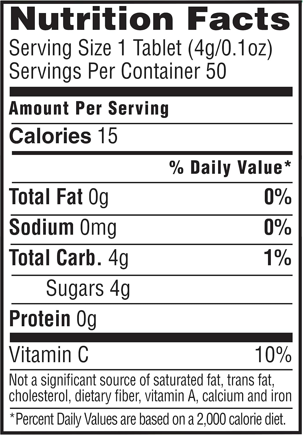 ReliOn Glucose Tablets - Orange Flavour - 50 Count - görsel 3