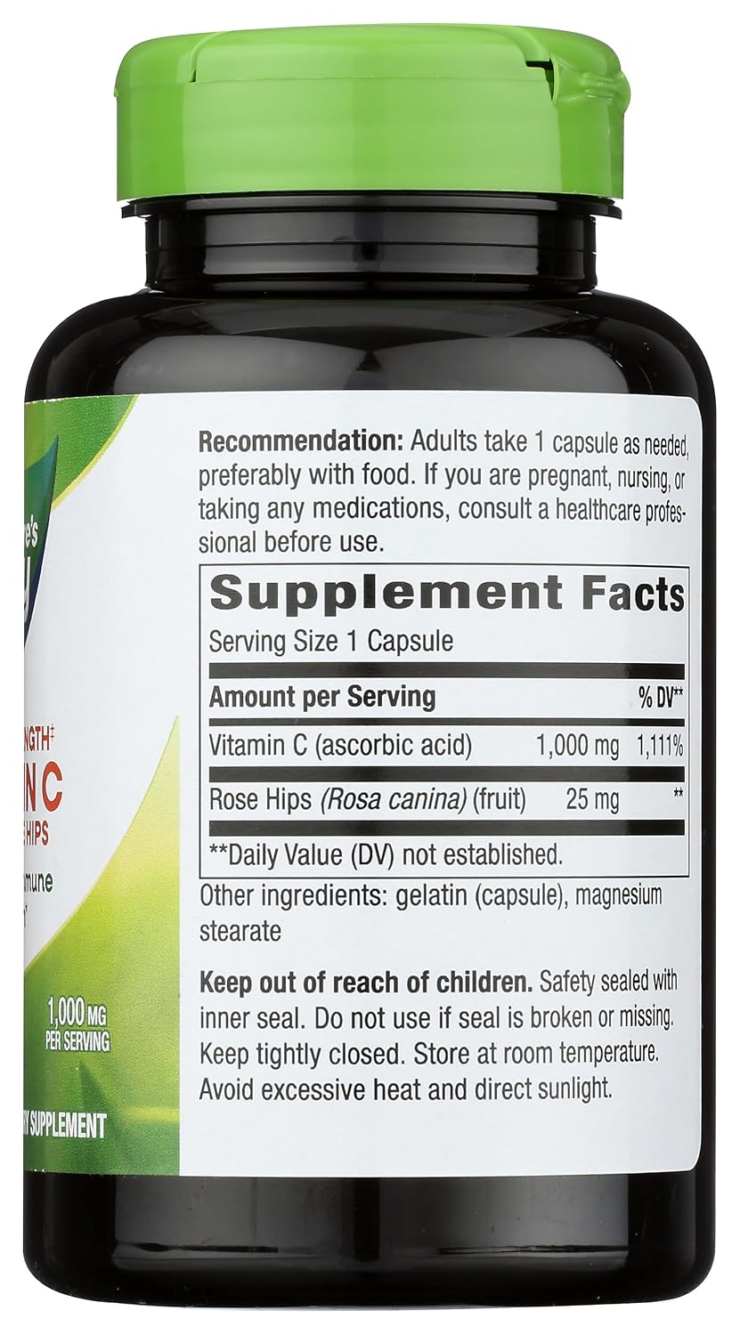 Nature's Way Vitamin C 1000mg with Rose Hips, 100 Tablets - görsel 6