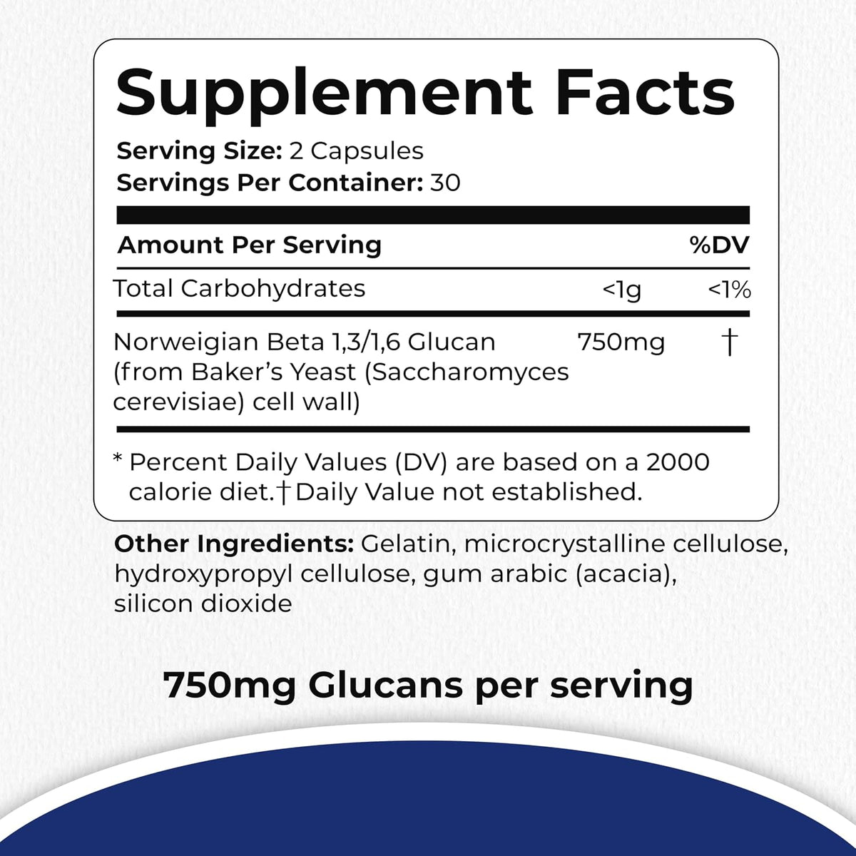 Immutol Immune Support Supplement - 750mg Beta Glucan 1,3/1,6 - 60 Capsules - görsel 6