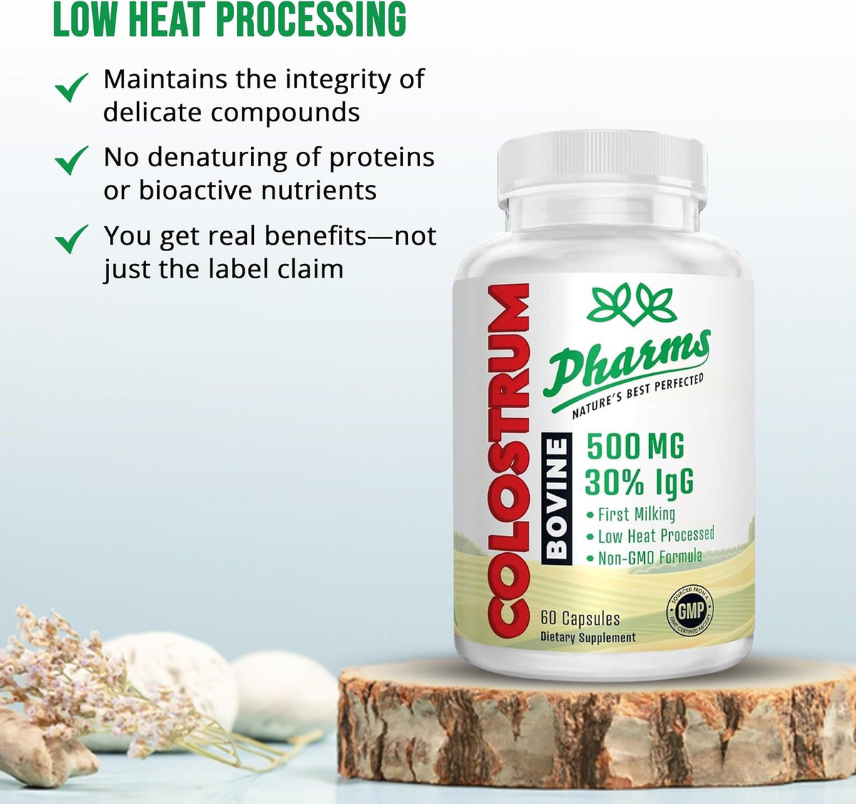 Bovine Colostrum Supplement - 30% IgG - Gut Health, Immune Support & Muscle Recovery - 60 Capsules - görsel 5