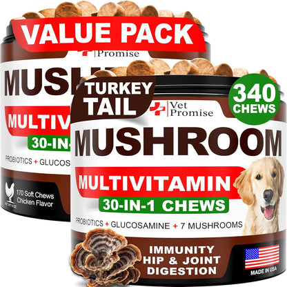 Vet Promise Dog Multivitamin Chewable with Glucosamine - 120 Chews