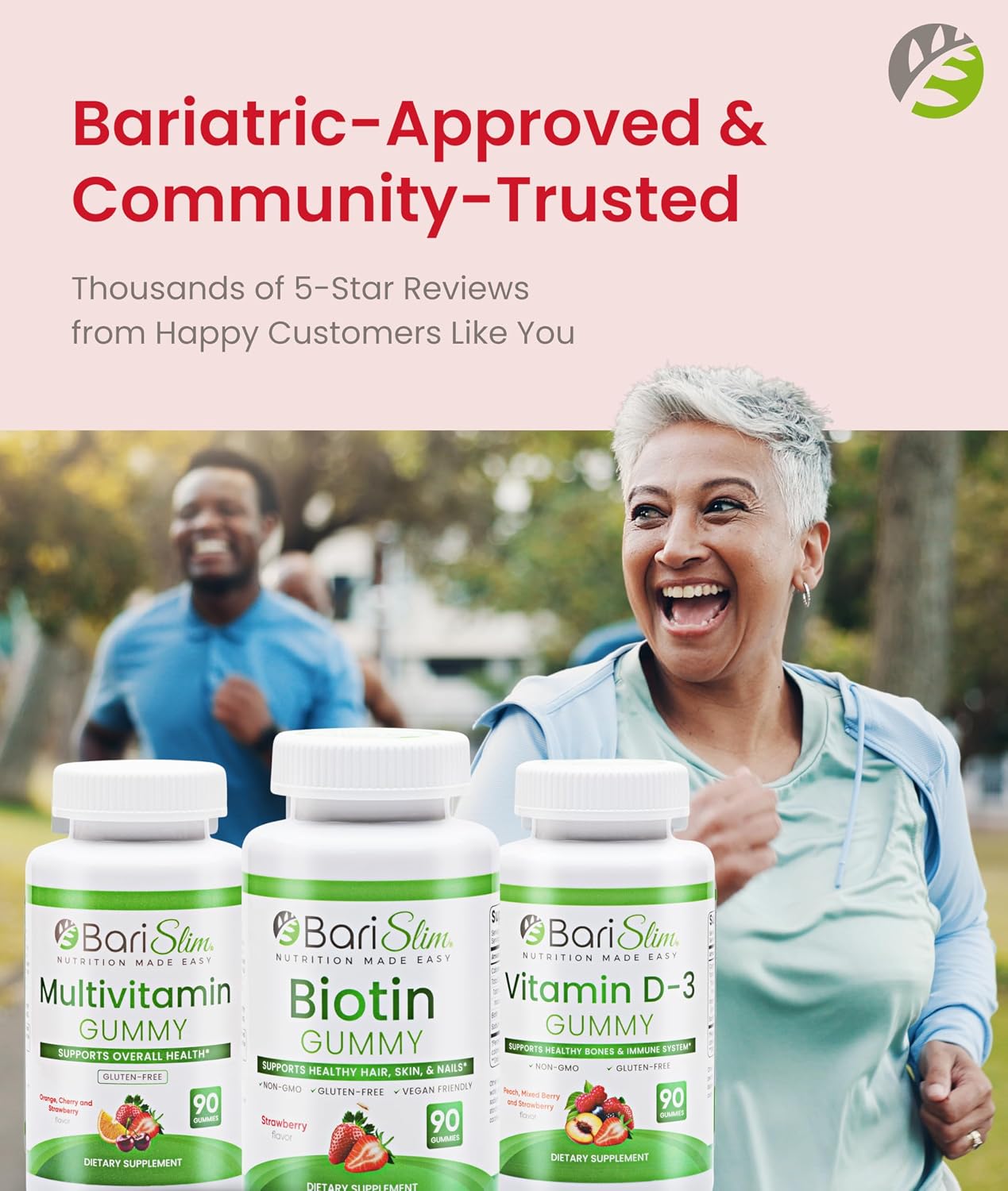 BariSlim Bariatric Multivitamin Gummies – Pack of 3 (90 Fruit Chews) - görsel 8