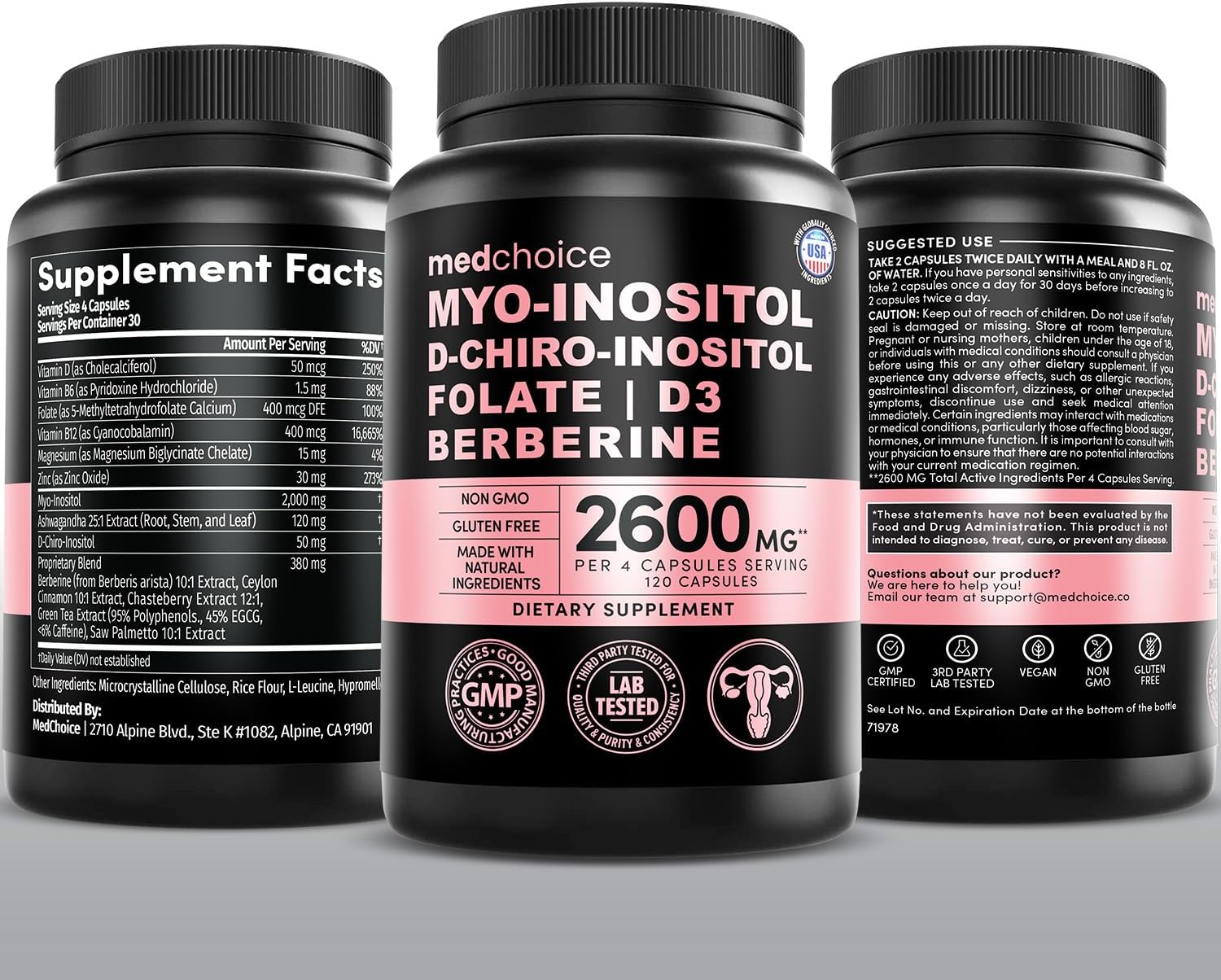 14-in-1 Women's Inositol Complex (Pack of 3) - görsel 9